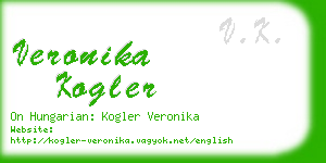 veronika kogler business card